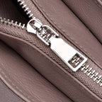 Leather Patterned Crossbody Bag (Size 22x10x24 cm) - Grey & Black