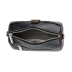 Closeout Deal - 100% Genuine Leather Crossbody Bag (Size 23x12x13 cm) - Black