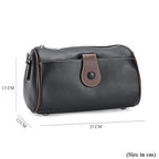 Closeout Deal - 100% Genuine Leather Crossbody Bag (Size 23x12x13 cm) - Black