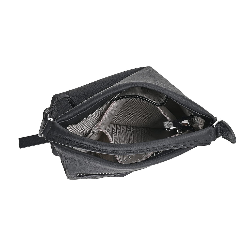 Closeout Deal- 100% Genuine Leather Bag - Black