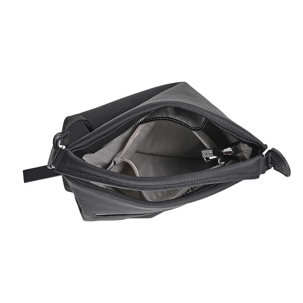 Closeout Deal- 100% Genuine Leather Bag - Black