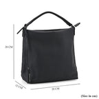 Closeout Deal- 100% Genuine Leather Bag - Black