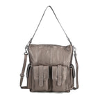 The Sumptuous Collection - Genuine Leather Crossbody Bag  - Beige