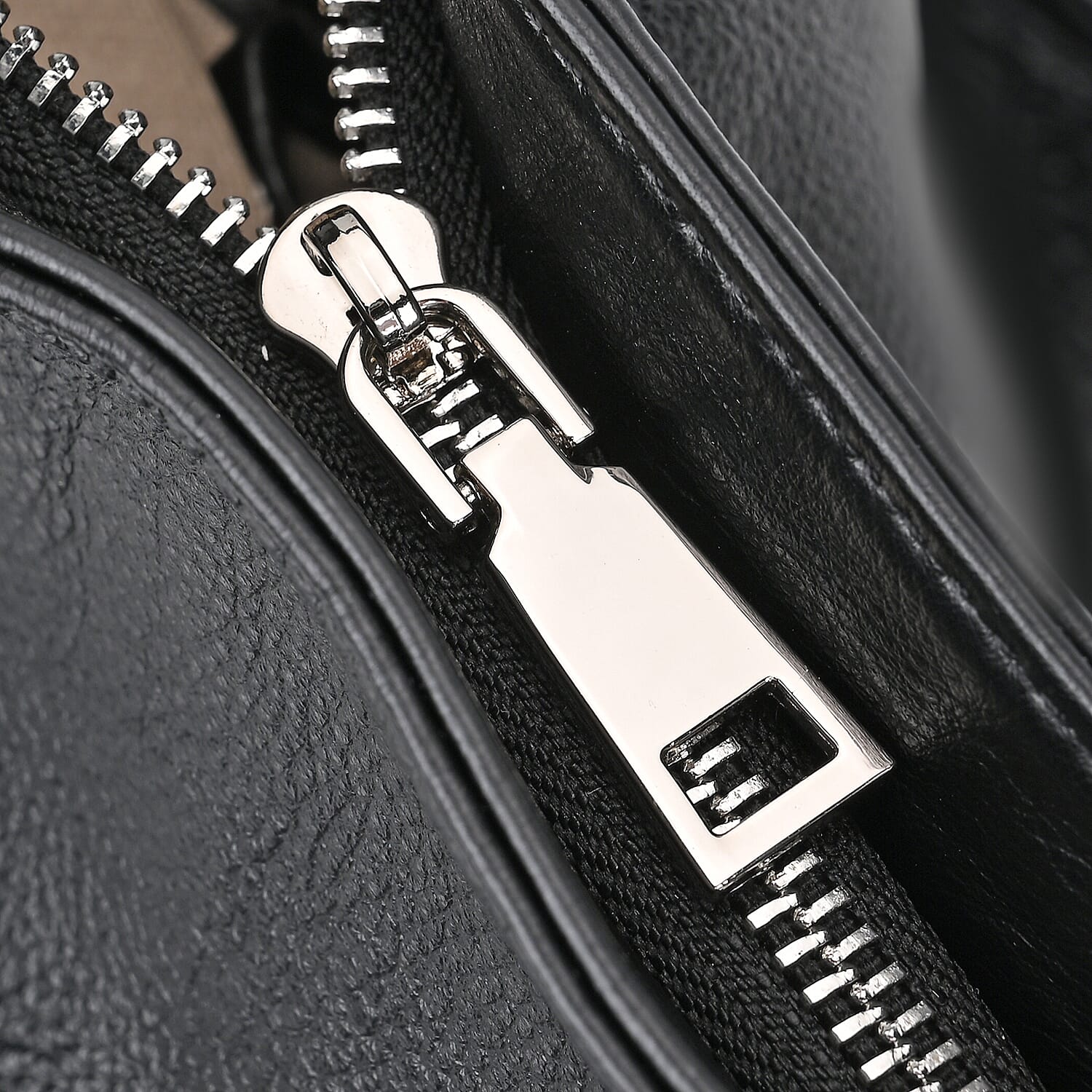 The Sumptuous Collection - Genuine Leather Crossbody Bag  - Black