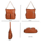 The Sumptuous Collection - Genuine Leather Crossbody Bag  - Brown