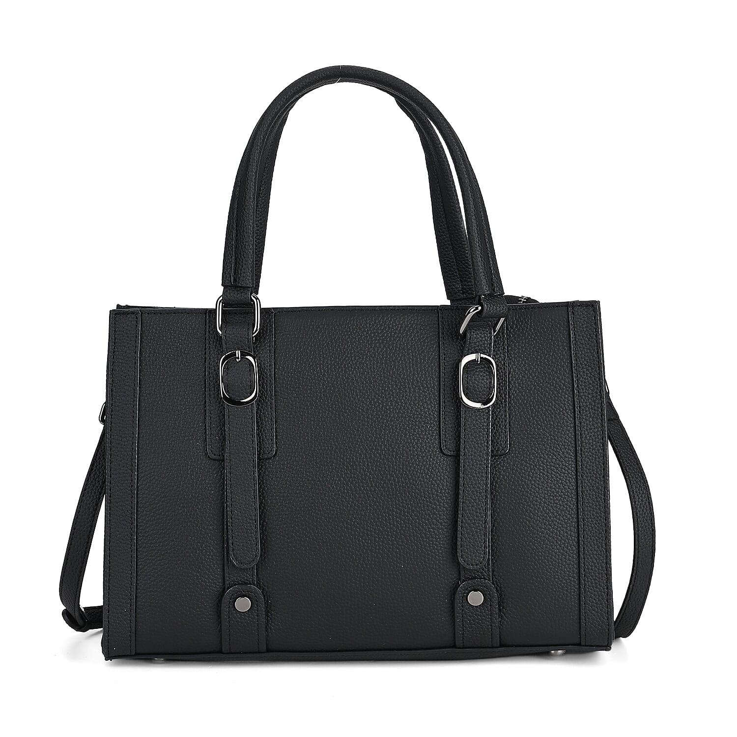 BLACK FRIDAY DOORBUSTER - Leather Crossbody HandBag - Black