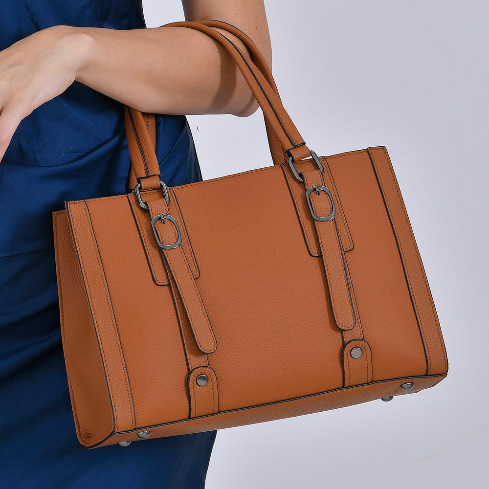 BLACK FRIDAY DOORBUSTER - Leather Crossbody HandBag - Tan