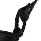 Set of 2 - Designer inspired 100% Genuine Leather Slouch Bag - Black