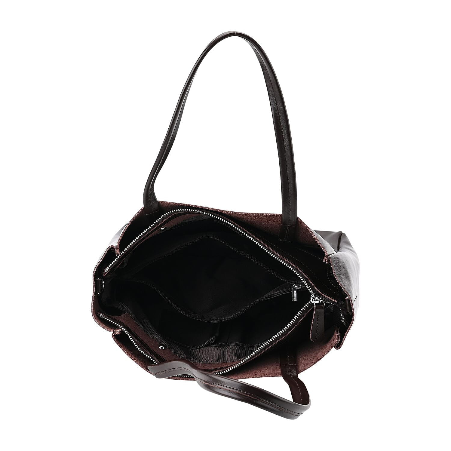 Closeout Deal Genuine Leather Tote Bag - Espresso