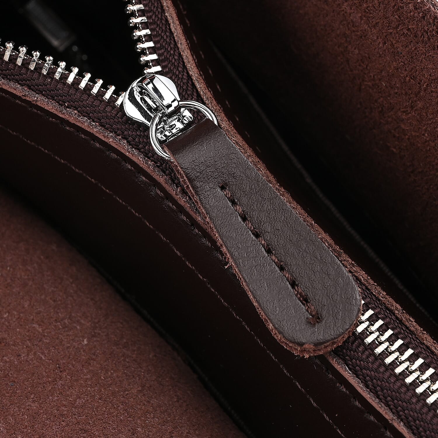 Closeout Deal Genuine Leather Tote Bag - Espresso