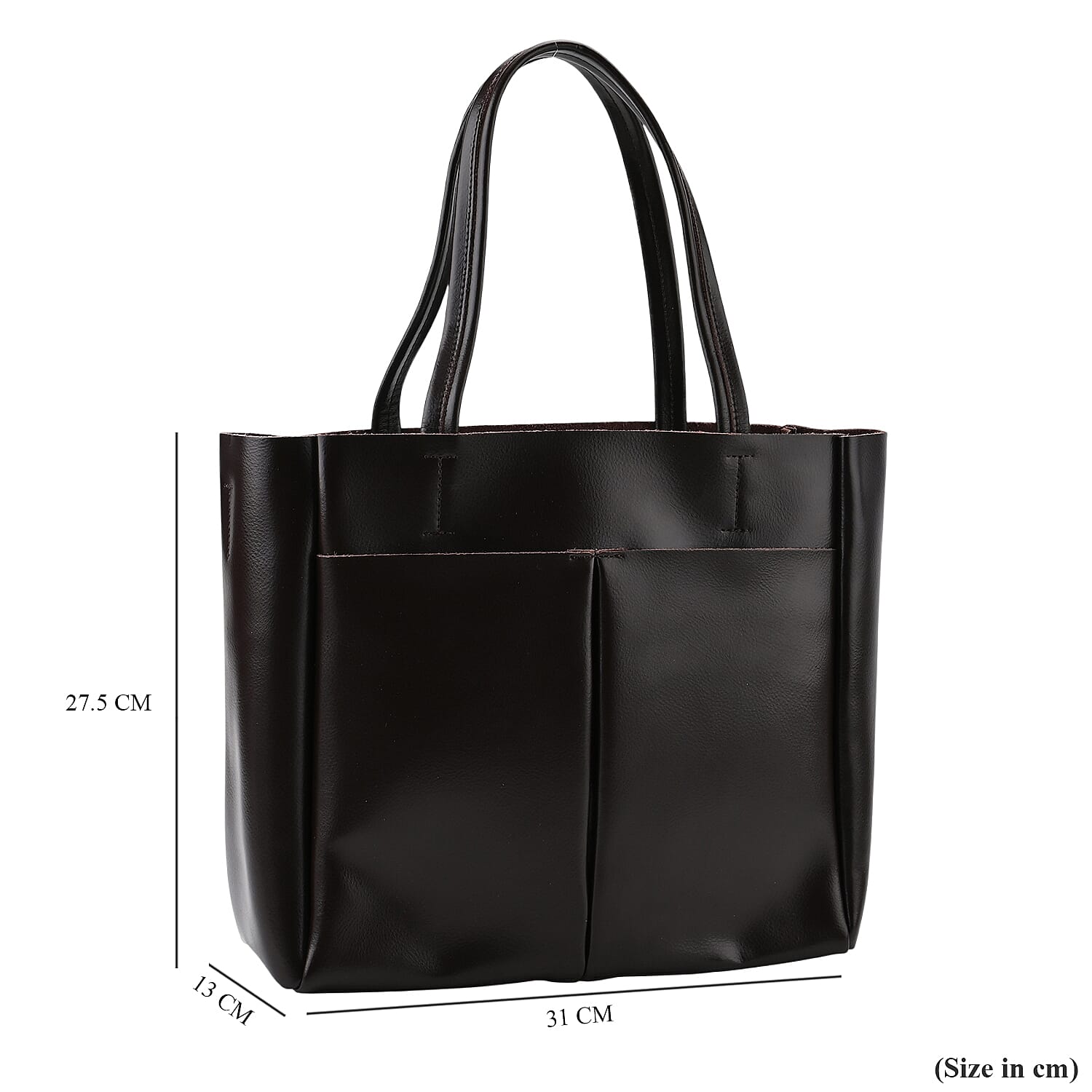 Closeout Deal Genuine Leather Tote Bag - Espresso