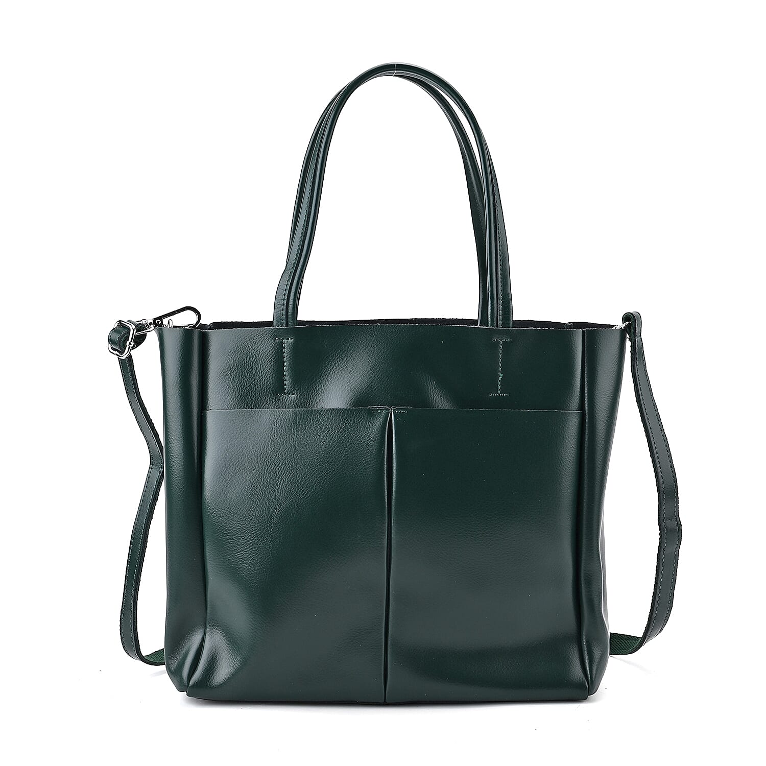 Closeout Deal Genunie Leather Tote Bag - Green