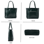 Closeout Deal Genunie Leather Tote Bag - Green