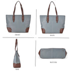 Designer Inspired - 100% Genuine Leather sumptuous Tote Bag (Size 32x12x29 cm) - Teal
