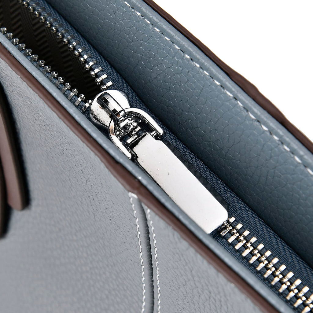 Designer Inspired - 100% Genuine Leather sumptuous Tote Bag (Size 32x12x29 cm) - Teal