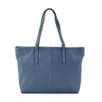 Closeout Deal - SUMPTUOUS 100% Genuine Leather Tote Bag - Blue
