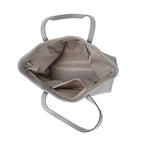 Closeout Deal - SUMPTUOUS 100% Genuine Leather Tote Bag - Grey