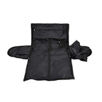 Styled By 100% Genuine Leather 2-in-1 Garment Suit Convertible Duffel Bag - Black