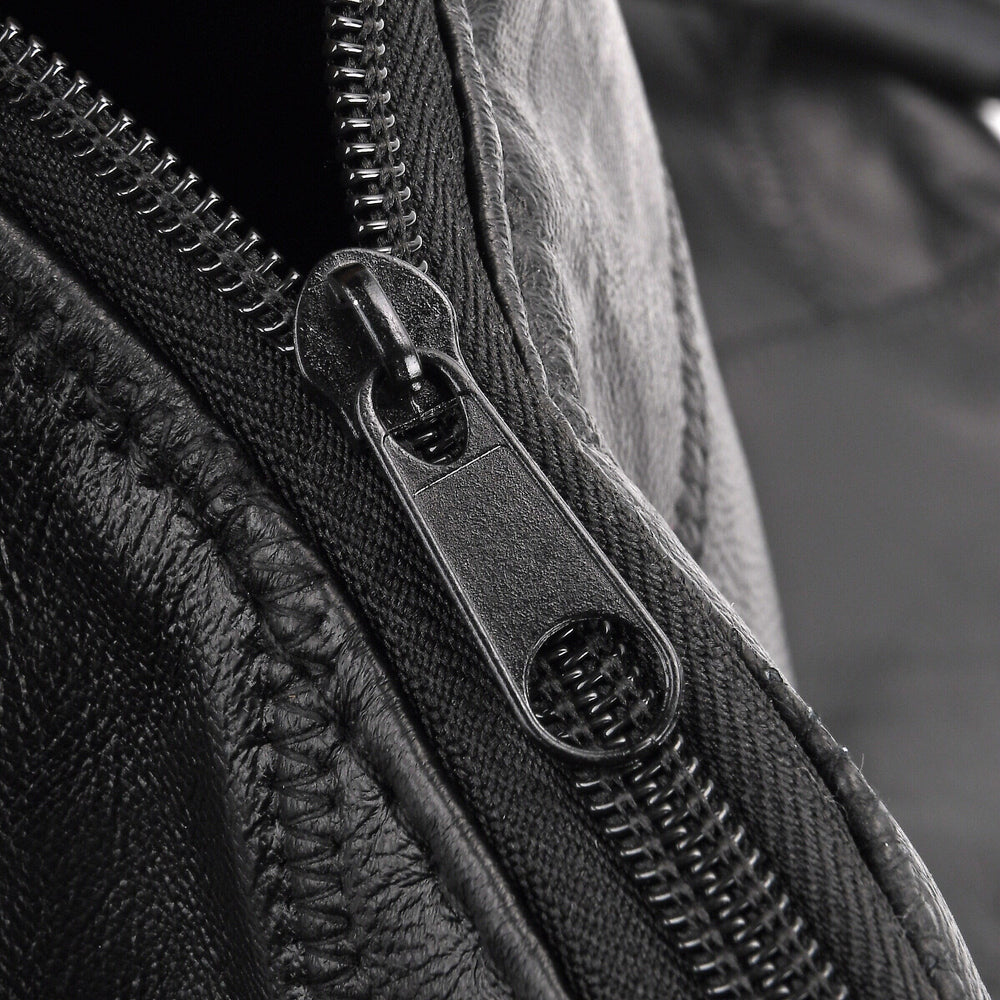 Styled By 100% Genuine Leather 2-in-1 Garment Suit Convertible Duffel Bag - Black