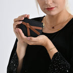 100% Genuine Leather RFID Card Holder - Black