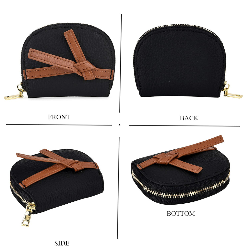 100% Genuine Leather RFID Card Holder - Black