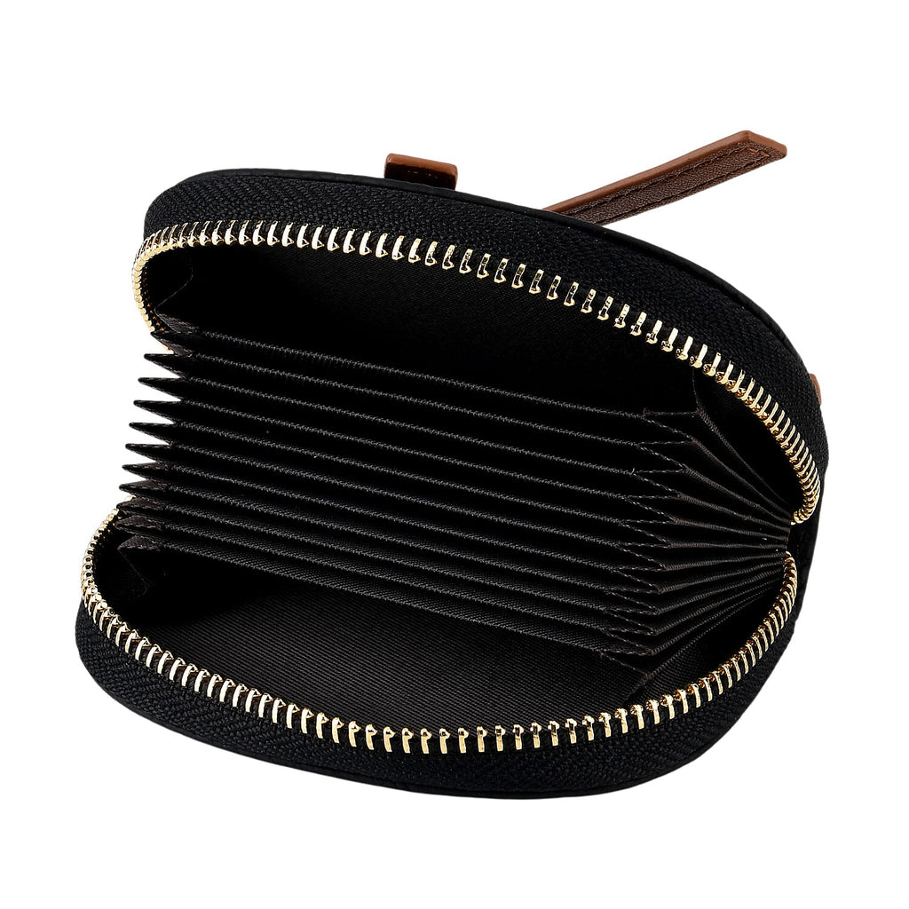 100% Genuine Leather RFID Card Holder - Black