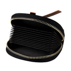 100% Genuine Leather RFID Card Holder - Black