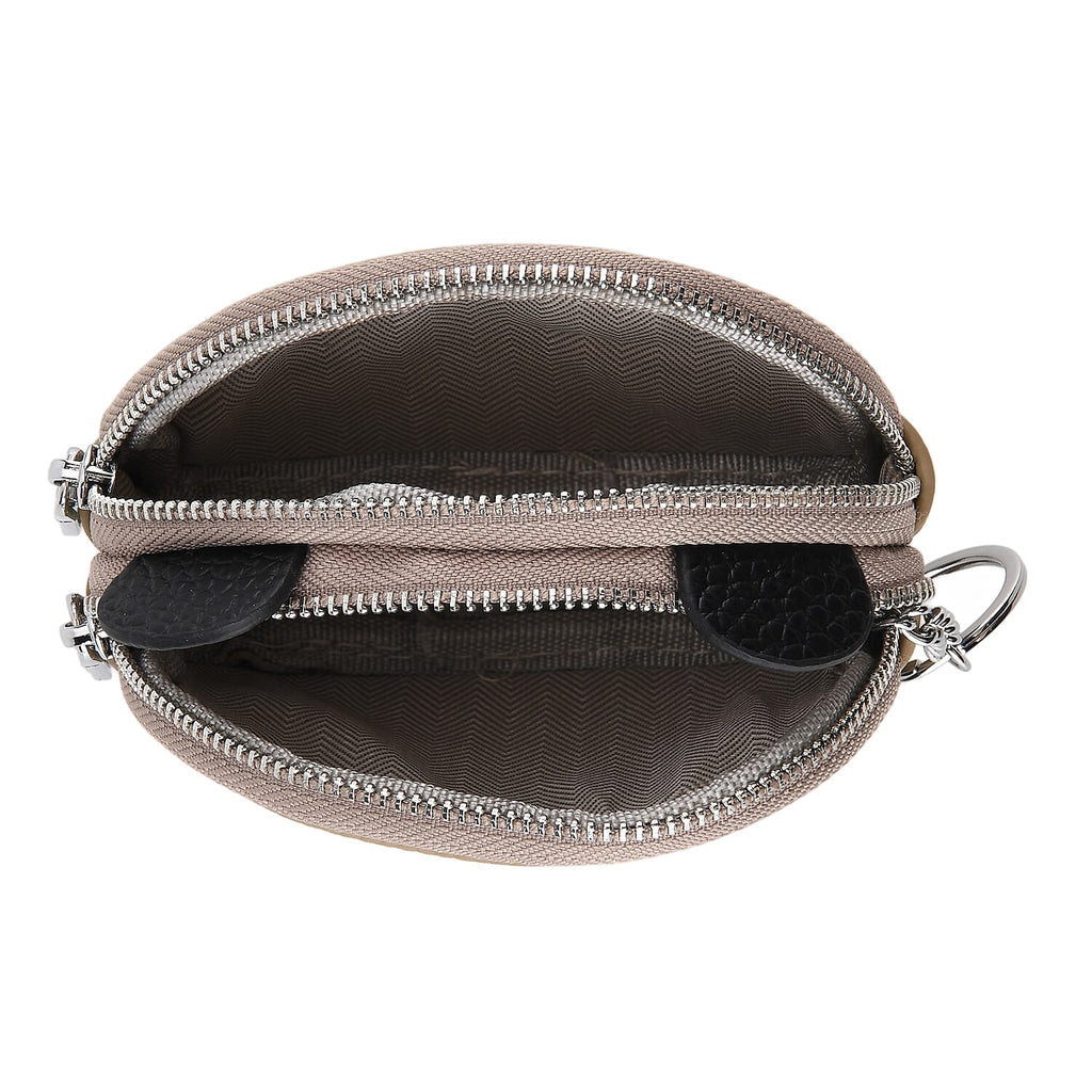 Leather Patterned Wallet (Size 12x4x10 cm) - Grey