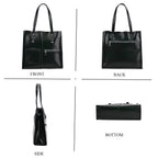 Sumptuous quality 100% Genuine Leather LARGE Tote Bag with Shoulder Strap - Green