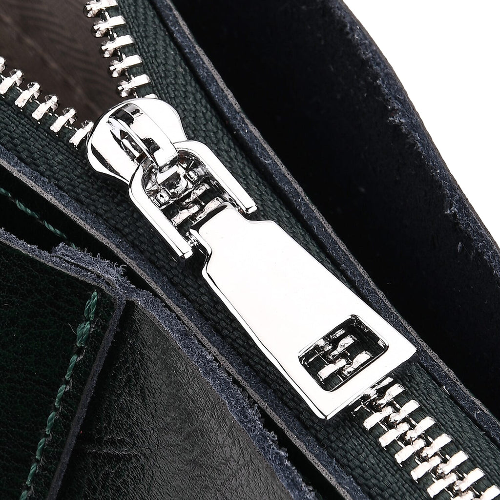 Sumptuous quality 100% Genuine Leather LARGE Tote Bag with Shoulder Strap - Green