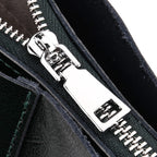 Sumptuous quality 100% Genuine Leather LARGE Tote Bag with Shoulder Strap - Green