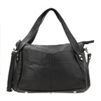 Leather Shoulder Bag (Size 17x11x3 ) - Black