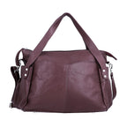 Leather Shoulder Bag (Size 17x11x3 ) - Maroon