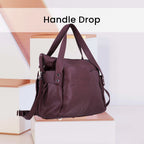 Leather Shoulder Bag (Size 17x11x3 ) - Maroon