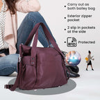 Leather Shoulder Bag (Size 17x11x3 ) - Maroon