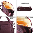 Leather Shoulder Bag (Size 17x11x3 ) - Maroon