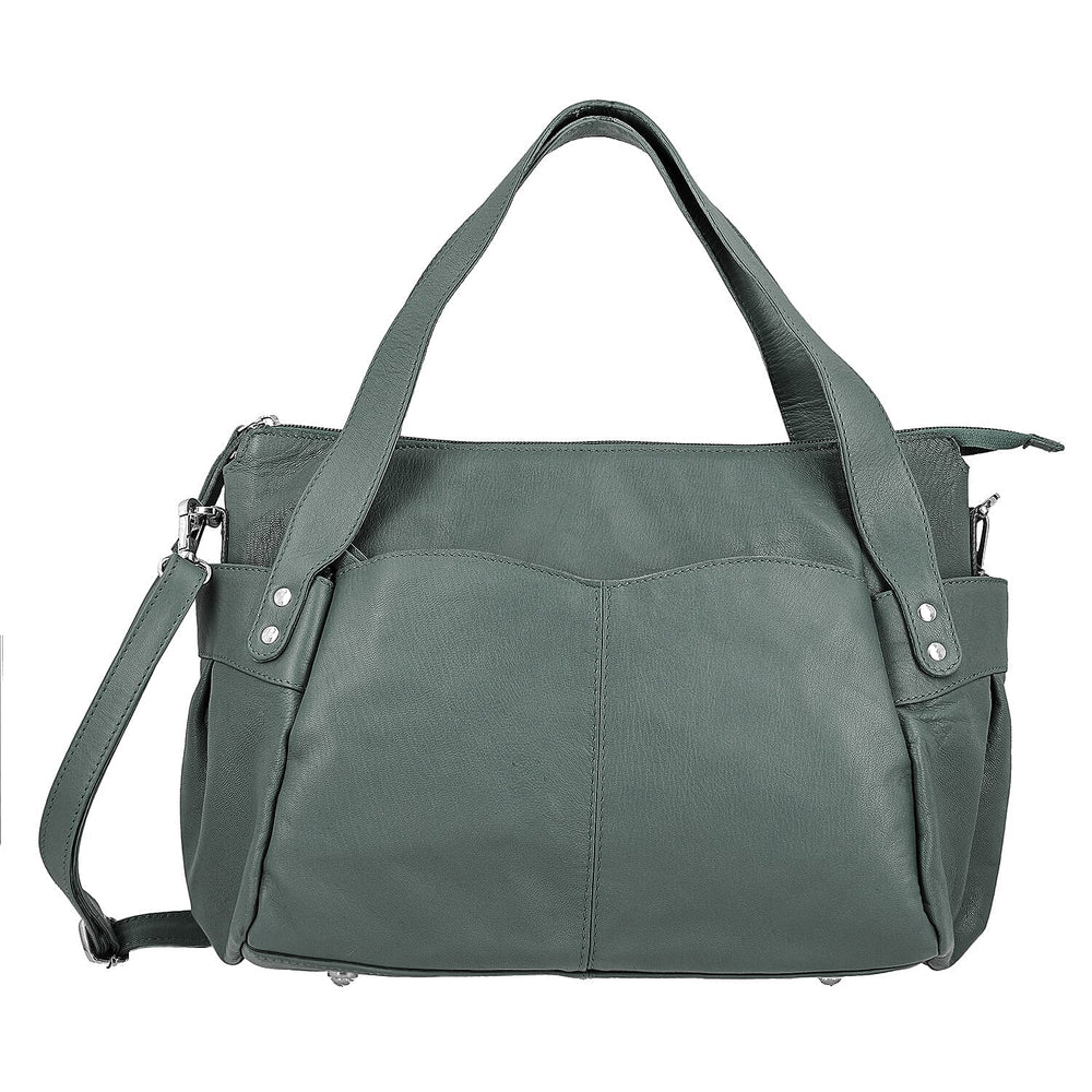 Leather Shoulder Bag (Size 17x11x3 ) - Teal