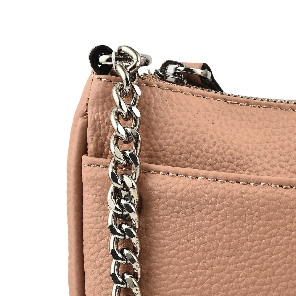 KTD by KenzoTakada Leather Shoulder Bag - Nude
