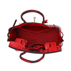 Designer Inspired 100% Genuine Leather Crossbody Bag - Red