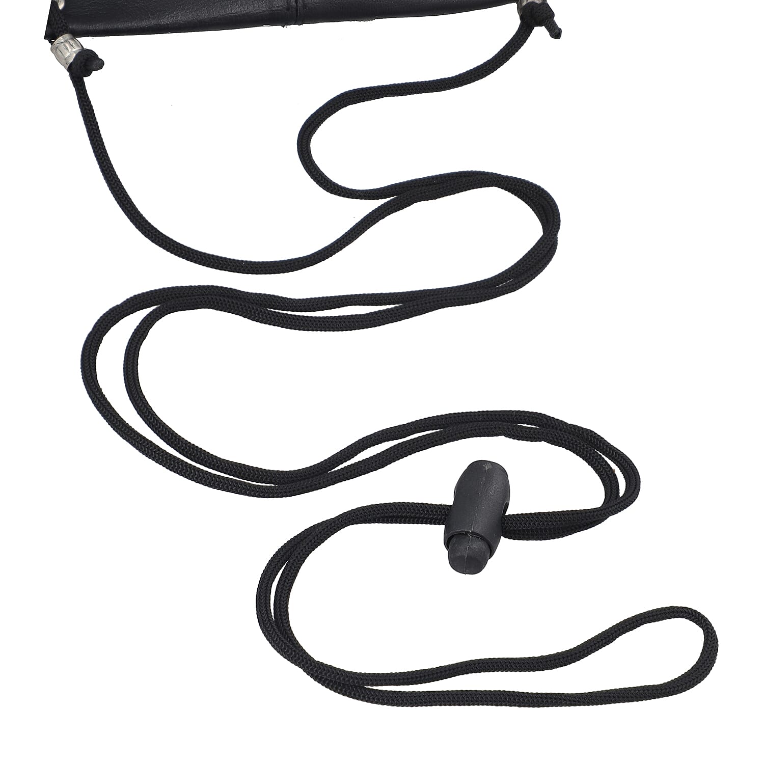 100% Genuine Leather Crossbody Bag - Black