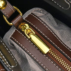 100% Genuine Leather Convertible Bag with Detachable Long Strap & Handle Drop - Black