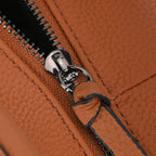 Leather Solid Crossbody Bag (Size 29x13x22 cm) - Tan & Green
