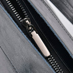 Genuine Leather Convertible Bag with Handle Drop and Detachable Long Strap 120cm - Black