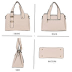 Designer Inspired Patterned Crossbody Bag - White