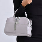 PU Patterned Crossbody Bag (Size 25x13x18 cm) - Grey & Black