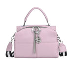 Leatherette Crossbody Bag with Tassel - Dollar Accessories - Lavender
