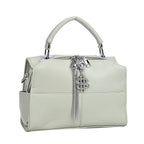 Leatherette Crossbody Bag with Tassel - Dollar Accessories - Olive