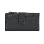 Leatherette RFID Wallet with 20 Card Slots - Black
