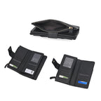 Leatherette RFID Wallet with 20 Card Slots - Black