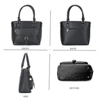 Solid Satchel Crossbody Bag - Black